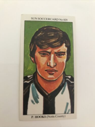 The Sun Soccercards 1978-1979 Paul Hooks Striker Notts County Number 829 - Picture 1 of 6