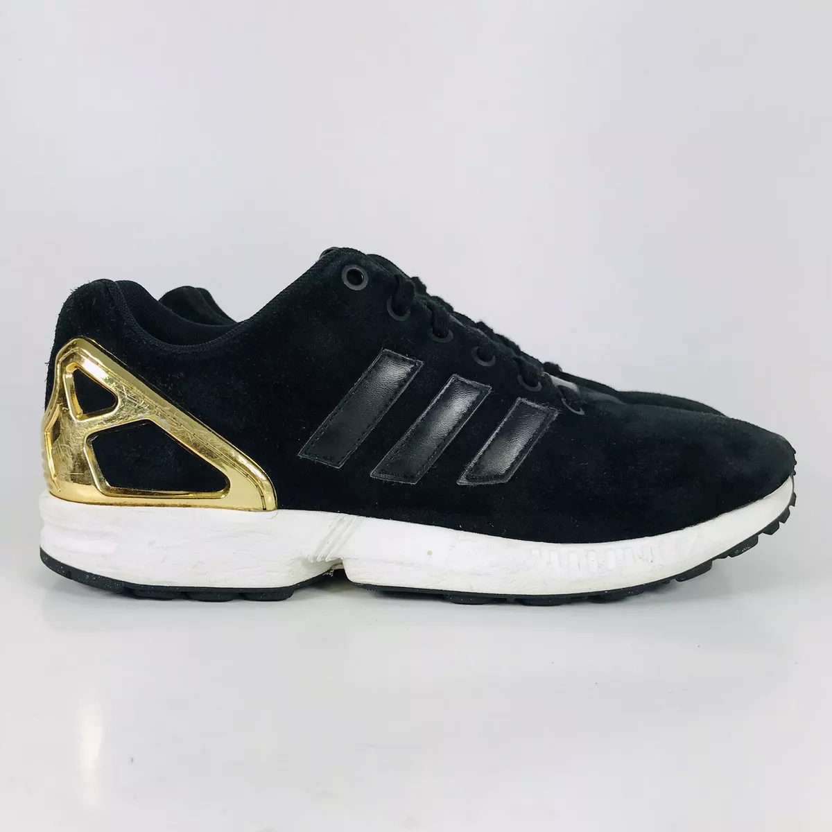 Adidas Torsion Womens ZX Flux Athletic Sneakers Black Gold 10 B35319 | eBay