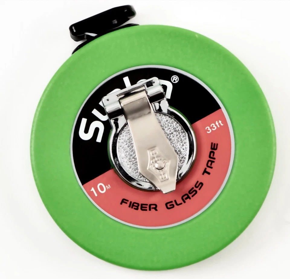 Topógrafos Cinta 10M/33 FT (12MM Ancho) Fibra Vidrio SUNLON ️Profesional Qu - Imagen 2 de 4