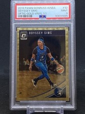 Odyssey Sims 2019 Donruss WNBA Optic GOLD VINYL Prizm  1/1 PSA 9 Lynx Wings