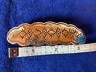 Vintage sterling silver detailed stamped Navajo barrette in GUC — photo 5