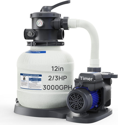 AQUASTRONG Sand Filter Pump for Above Ground Pool, Pool Pumps Above Ground with