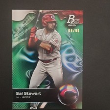 Topps 2023 Bowman Platinum Sal Stewart #TOP-75 Green /99 Top Prospects Reds