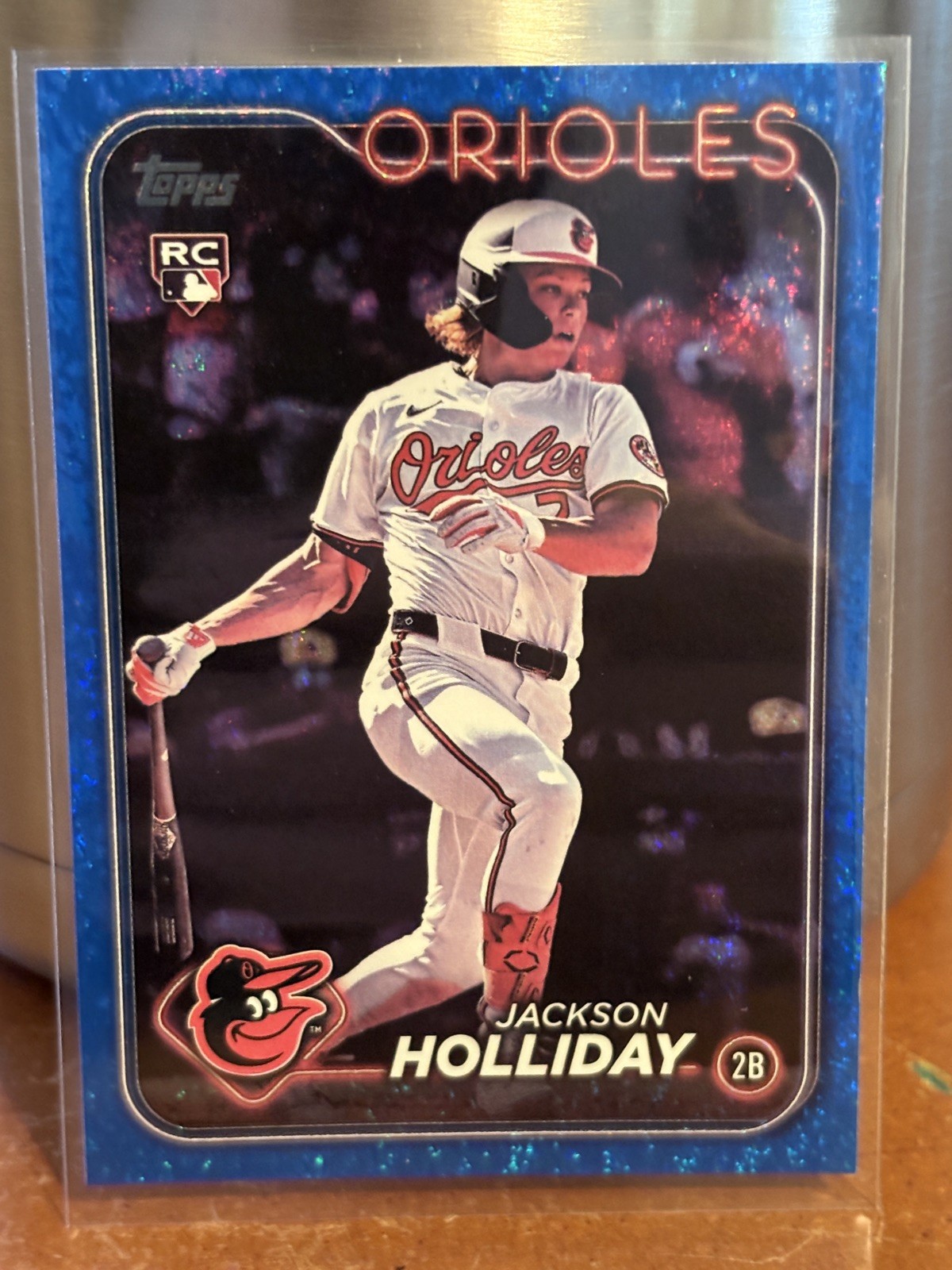 2024 Topps Update Series - Jackson Holliday #US50 Blue Holo Foilboard /999 (RC)