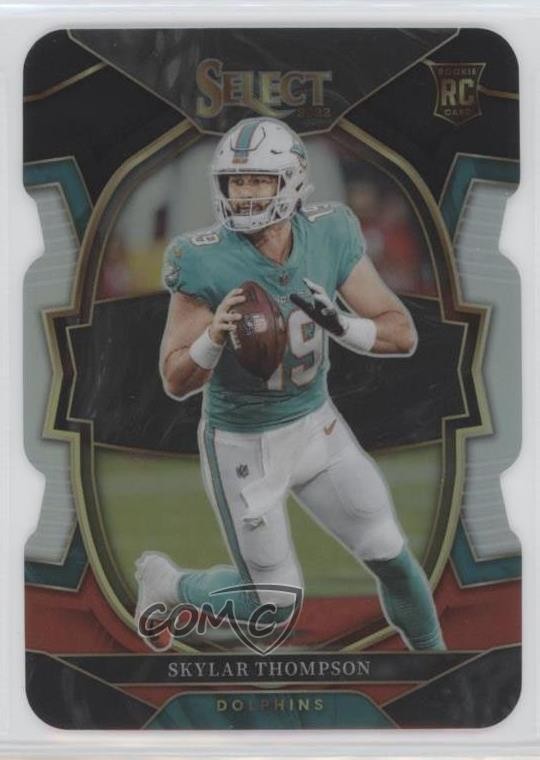 2022 Panini Select Concourse Black & Red Prizm Die-Cut Skylar Thompson #96 2l4