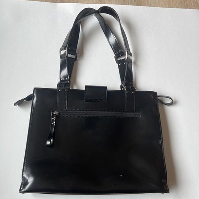 Vintage Guess Black Shoulder Bag Purse Y2K Logo Buckle Handbag