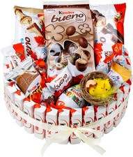 Onza Cesto Pasquale Kinder Bueno Cioccolato - Cesti Pasquali Regalo Bambina Di C