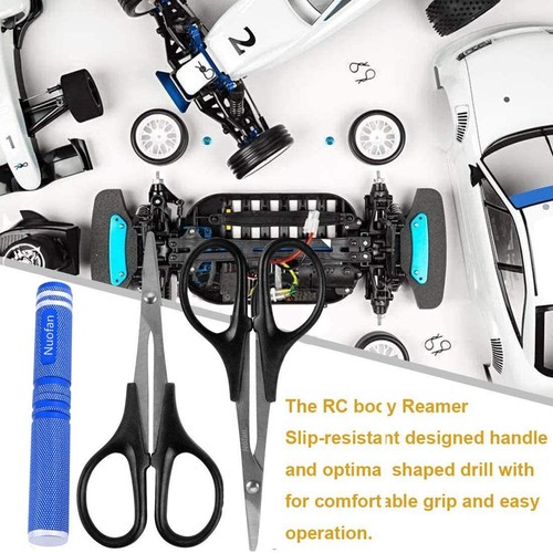 Nuofan 0-14mm RC Body Reamer Hole Puncher and Curved Scissors & Straight Scis... - Imagen 4 de 5