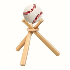 Soporte de madera para béisbol Soporte de béisbol Base de madera Soporte de exhibición