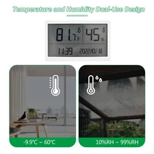 Humidity Gauge Indoor Thermometer - Digital Indoor Humidity Sensor Room RLOL