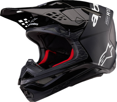 Alpinestars Supertech M10 Flood MIPS Helmet Black Dark Gray Small 8301023-1310-S