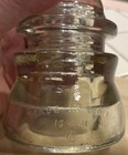 Set Of 3 Vintage 1947 Whitall Tatum Glass Insulator No. 1 - Clear, 4" Tall — photo 2