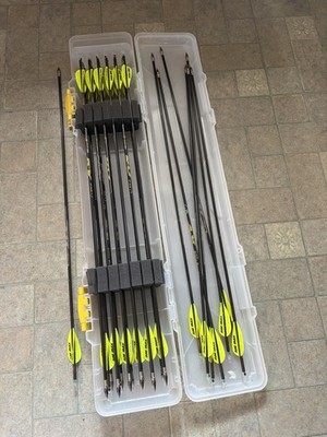 Victory Archery RIP Xtreme Velocity Elite V1 350 Carbon Arrows Vanes