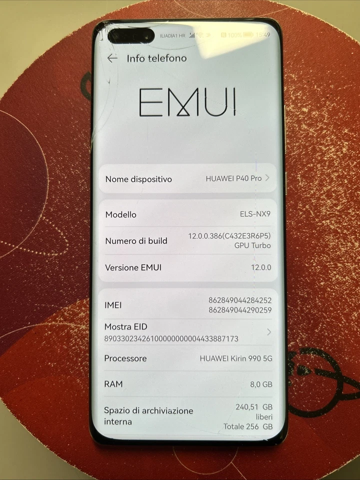 Huawei P40 Pro Grigio 256Gb - Immagine 4 di 4