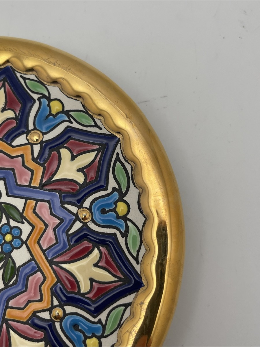 Cercolon Pintado a Mano con Esmaltes y Oro de ley (24K) Sevilla