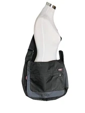 TUMI T-TECH BY 5112D BLACK NYLON EXPANDABLE MESSENGER BAG 16" x 12"