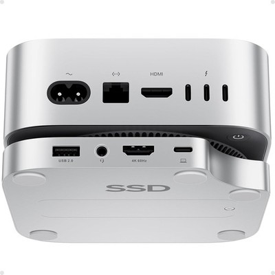 Mac mini M4 Dock with 4TB M.2 SSD Enclosure (SSD NOT Included), Mac mini M4/ M4