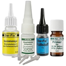 Ber-Fix Schweissnaht Kleber - Profi Primer Füllstoff Set Schwarz für Kunststoff