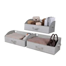  Closet Organizers and Storage, Trapezoid Storage Extra Large Herringbone Gray