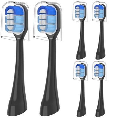 Heads with Oral-B Clic Toothbrush, 6 Pack Brush Head Refill, Black