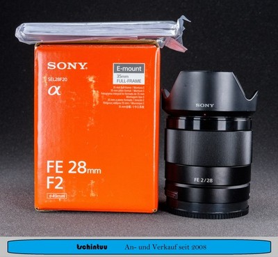 Sony 28mm f2 FE Objektiv Sehr Guter Zustand mit OVP Vollformat E Mount