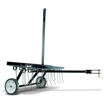 Heavy-Duty Lawn Dethatcher, 20 Spring Tines