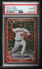 2022 Topps Series 1 Orange Foil 143/299 Josiah Gray #43 PSA 10 GEM MT 0n9q