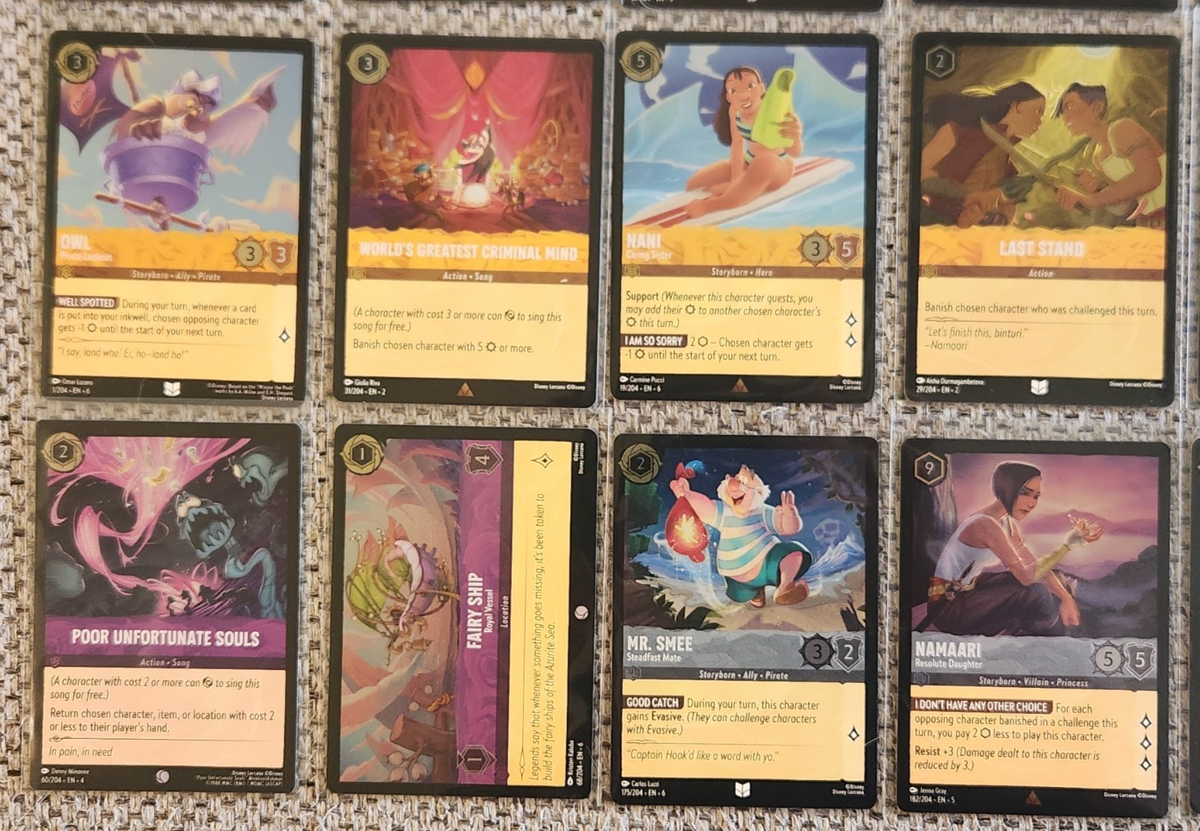 2023-24 DISNEY LORCANA 40-CARD COLD FOIL LOT No Doubles