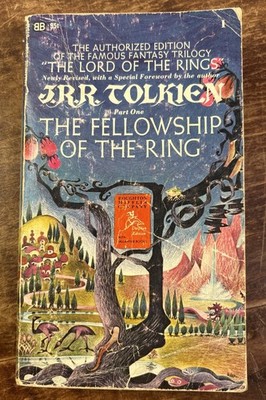J.R.R. Tolkien Fellowship of the Ring 1966 Ballantine Paperback Authorized Ed