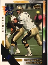 1992 Wild Card #210 Bobby Hebert 5 Stripe