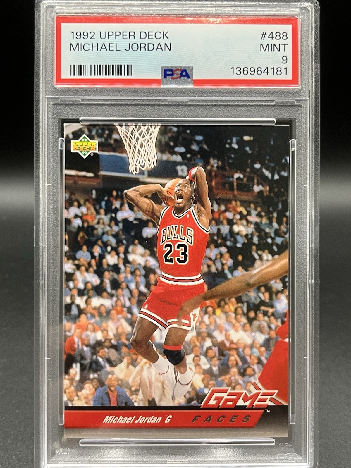 1992-93 Upper Deck - Game Faces Michael Jordan #488
