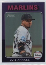 2024 Topps Heritage Hot Box Chrome Purple Refractor Luis Arraez #341 e2p