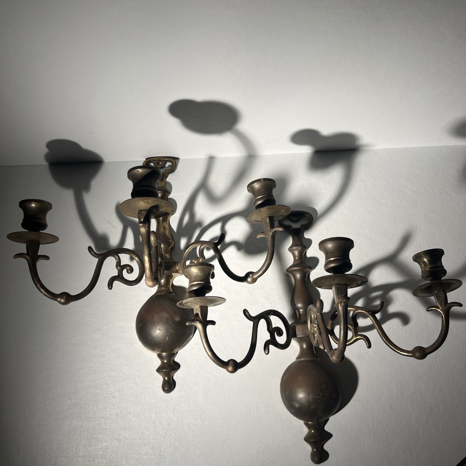 Sconces Antique Pair Set Extra Large