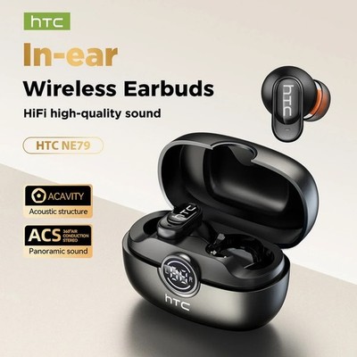 HTC NE79 TWS Wireless Bluetooth Earphones: AI Translator Earbuds Noise Cancellat
