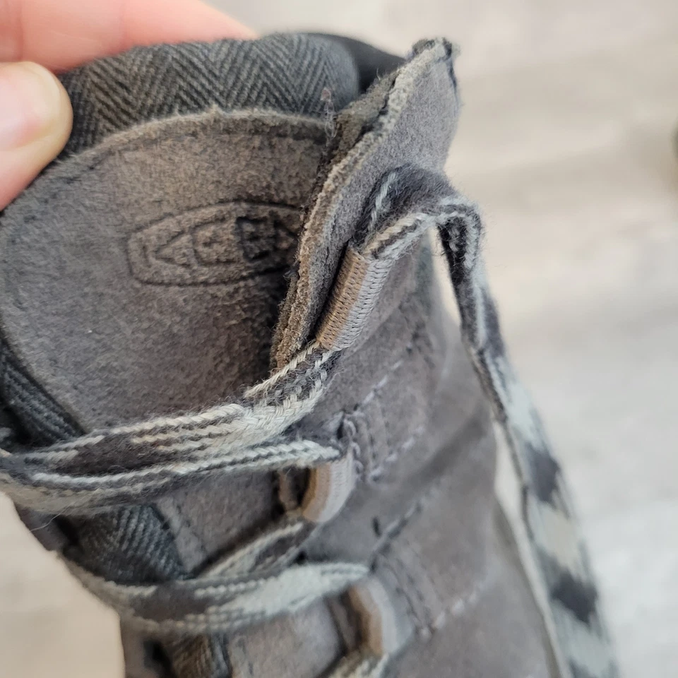 Keen женщин Wapato загрузки размер 5 средний водонепроницаемый теплый изолировать серый зимний шнурует вверх - Изображение 2 из 4