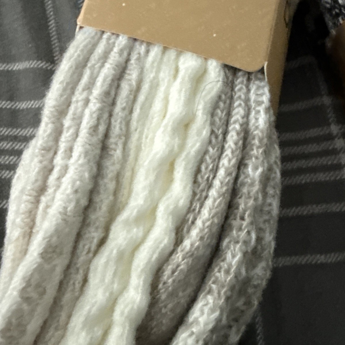 Lot de 4 paires de chaussettes en laine mélangée - Gris foncé - ENFANT