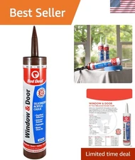 Brown Silicon Acrylic Caulk, 10.1 oz – Energy-Efficient Sealant for Home