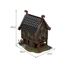 Hot Sale Modular Medieval Merchant Store Model with Interior 1721