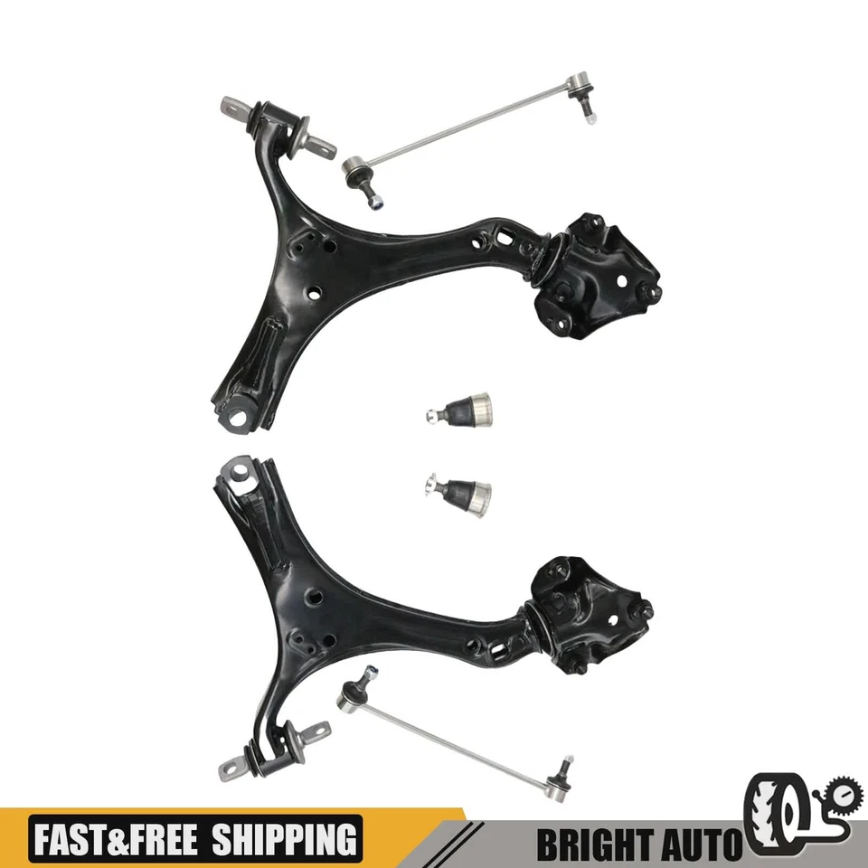 For 2013-2017 Honda Accord Acura TLX Front Lower Control Arms Sway Bar Links Kit - Image 2 of 4