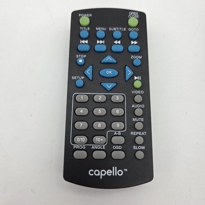 Genuine Capello DVD Remote Control for CVD2216 CVD2216BLK OEM Tested Quick Ship