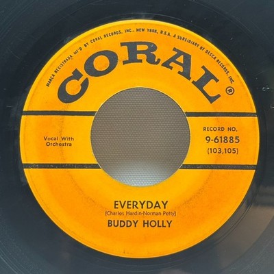 Buddy Holly - Everyday / Peggy Sue - 1957 Vinyl 7'' - VG
