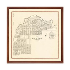 Vecchia mappa di La Jolla, CA 1912 - Vintage La Jolla California A