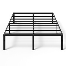 14 inch Metal Bed Frame Twin Full Queen King Bed Frame with Storage Space Black