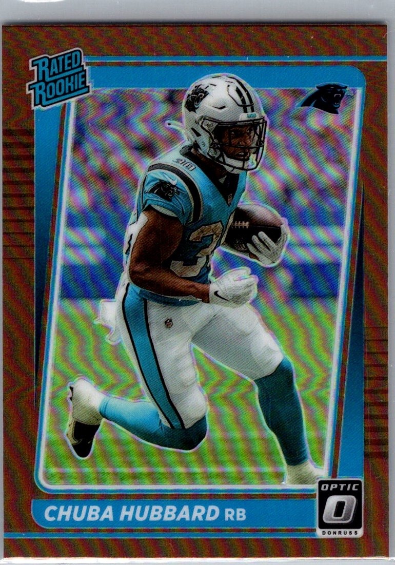 2021 Panini Donruss Optic Rated Rookie Bronze Prizm #225 Chuba Hubbard