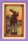 1 Single Swap Playing Card CONGRESS 606 ACE OF SPADES DECO MOOSE MINT VINTAGE — photo 2