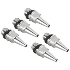 5Pcs 0.5mm Air Brush Nozzle Only Nozzle Replacement Parts Brass Aluminum
