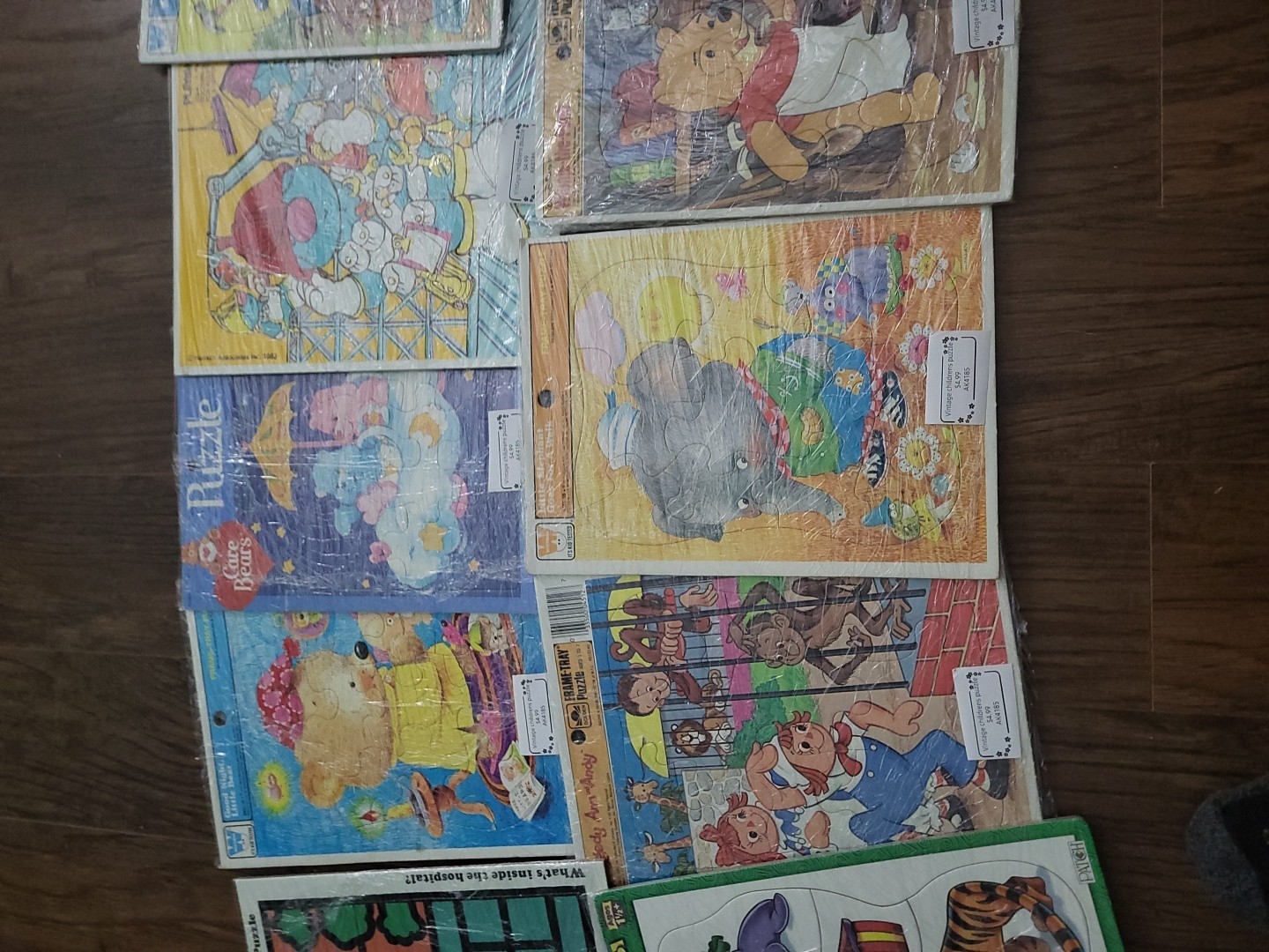Lot of 11 Vintage Frame-Tray Puzzles 1975-1980 Pink Panther Winnie-the-Pooh Etc. thumbnail 3
