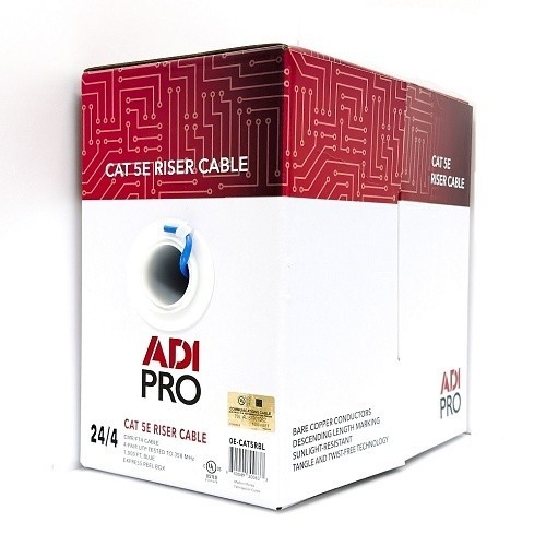 Adi Pro CAT5e Riser Cable Blue 1000' 