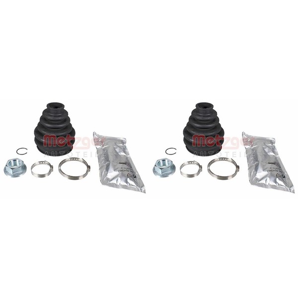 2X Metzger Achsmanschetten Satz Radseitig Vorne Passend FüR Ford Focus Mondeo-image