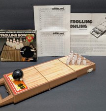 Vintage Tomy STROLLING BOWLING Game 1970s Wind-Up Walking Ball Toy w/ Box Works